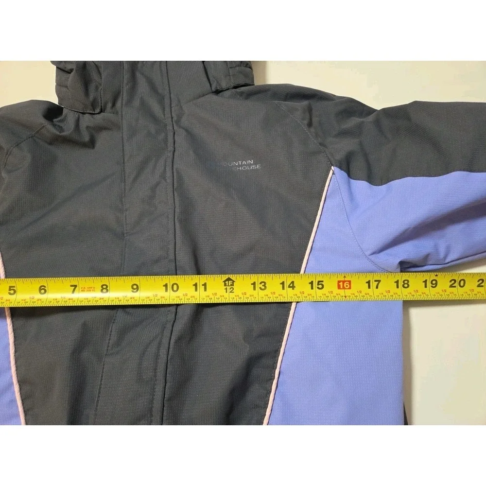 Mountain Warehouse Gray/Purple/Pink Girls Waterproof‎ Snow Ski Jacket Size 9-10